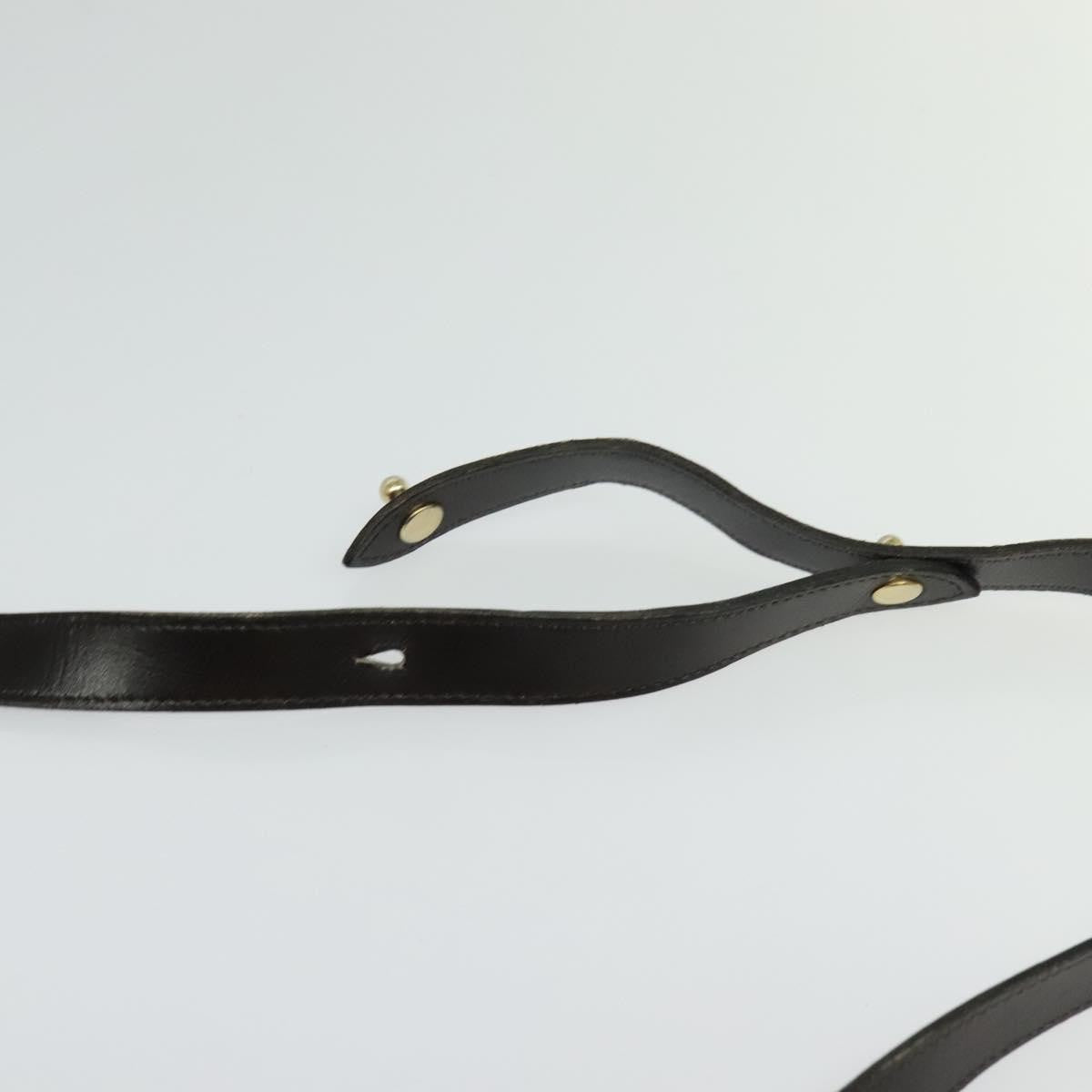 Christian Dior Vintage Trotter Flap Shoulder Bag Canvas, BROWN, CANVAS, Shoulder bag