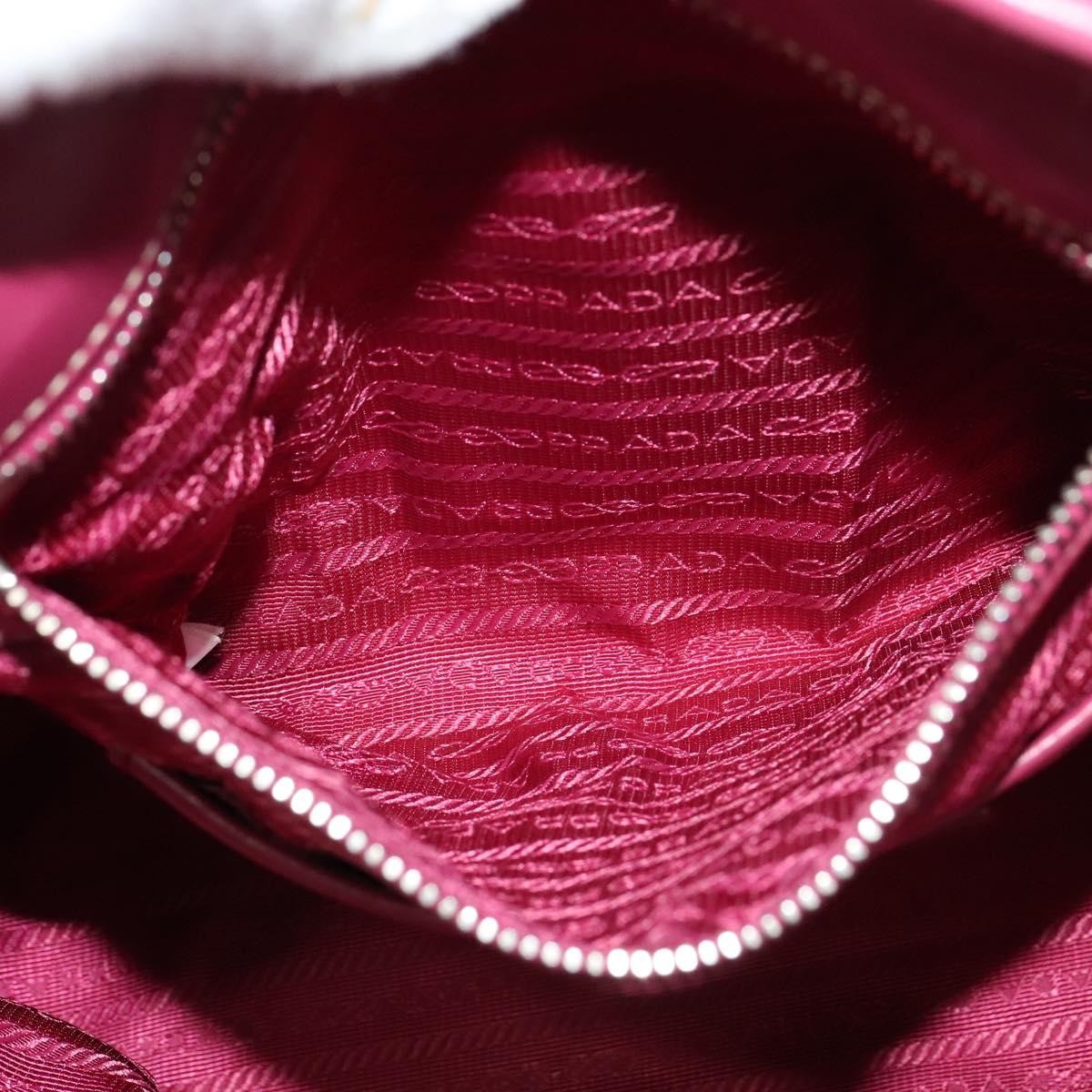 Prada Convertible Belted Hobo Tessuto with Leather, PINK, NYLON, Tote bag