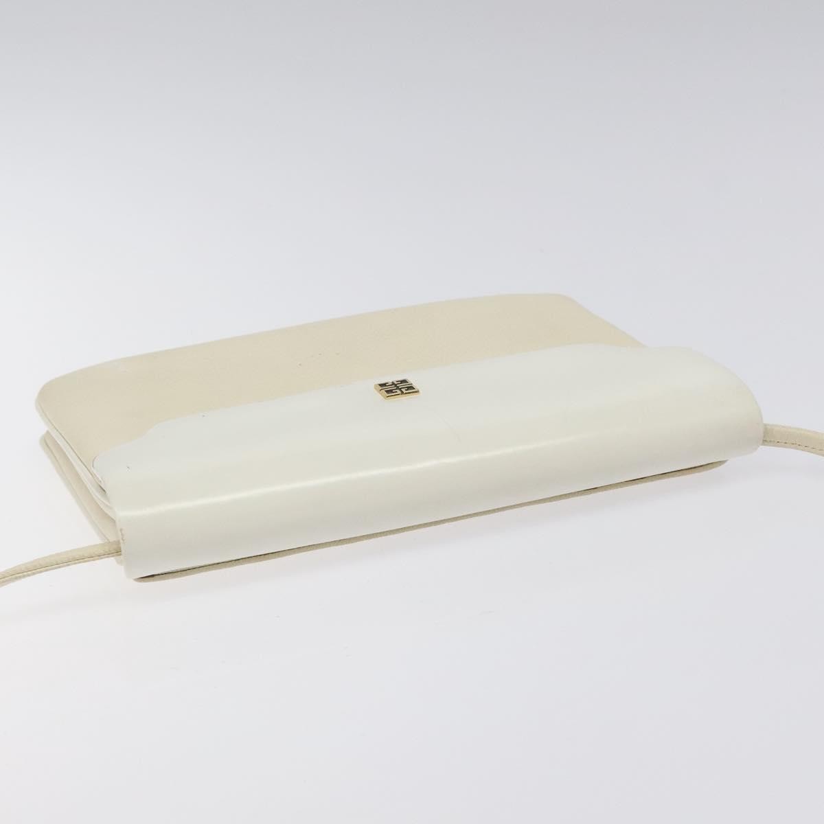 Givenchy Vintage 4G shoulder bag Leather, WHITE, LEATHER, Shoulder bag