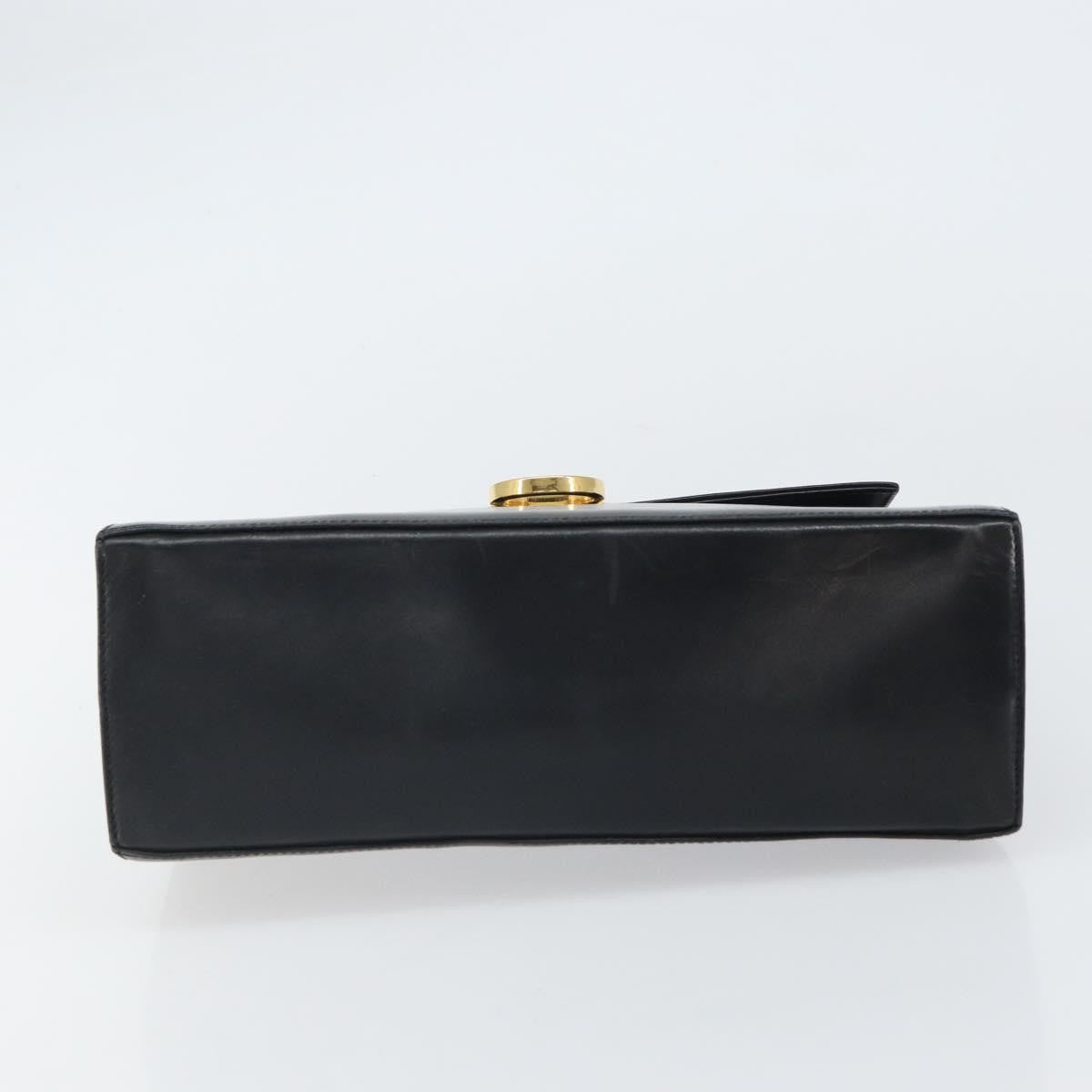 Salvatore Ferragamo Convertible Top Handle Bag Leather, BLACK, LEATHER, Handbag