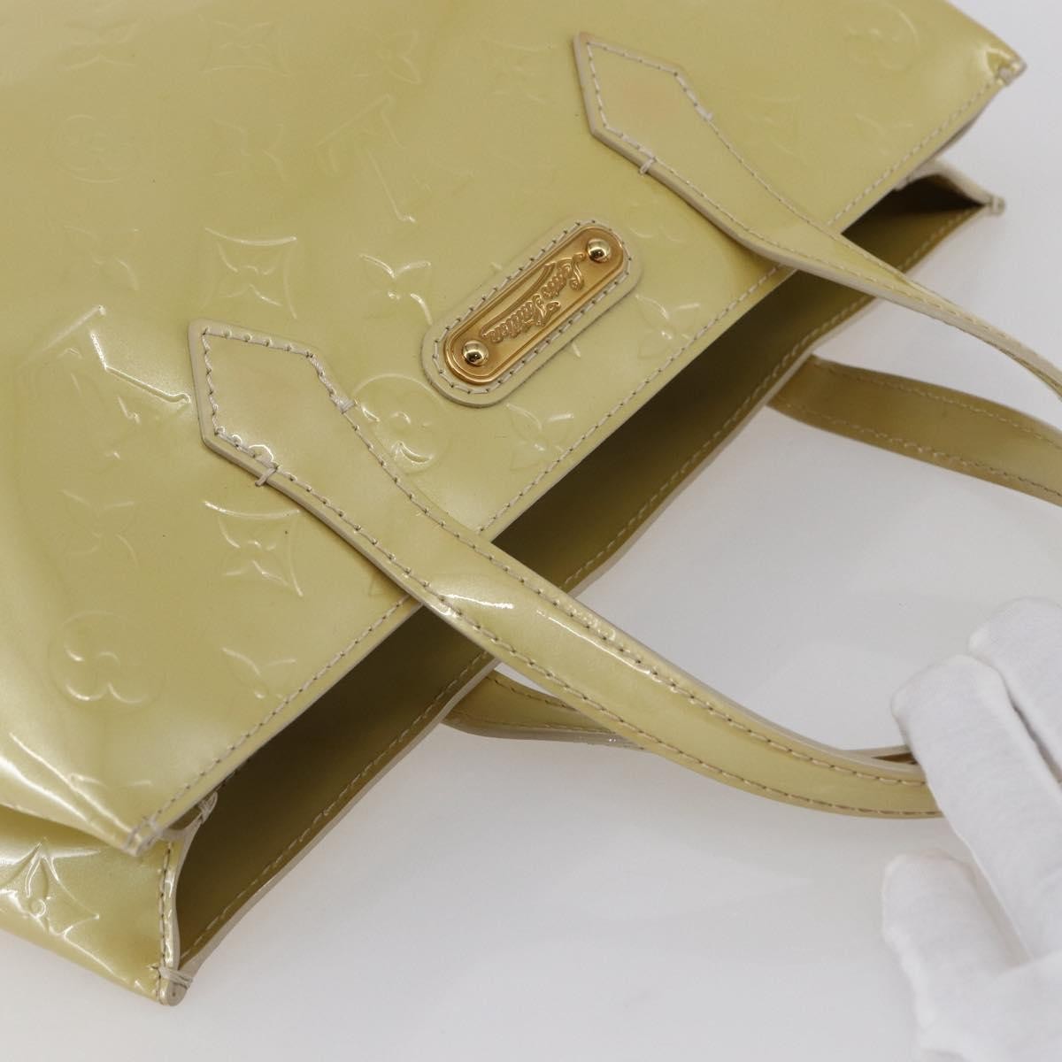 Louis Vuitton Wilshire Handbag Monogram Vernis, BEIGE, PATENT_LEATHER, Handbag