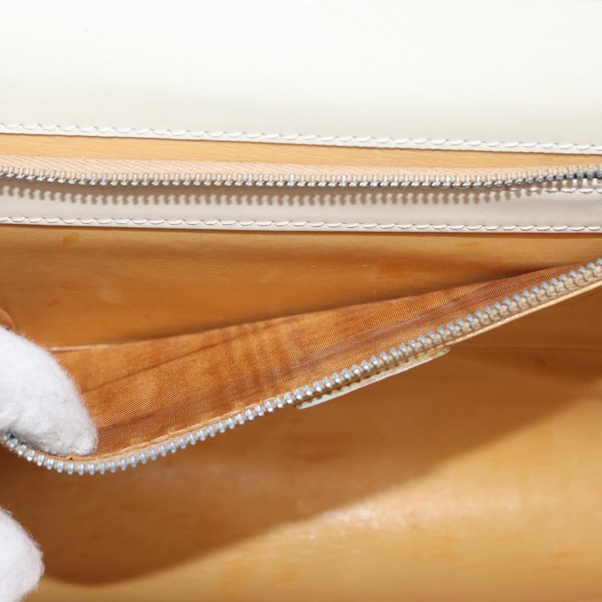 Celine Vintage Shoulder Bag Leather, ECRU, LEATHER, Shoulder bag