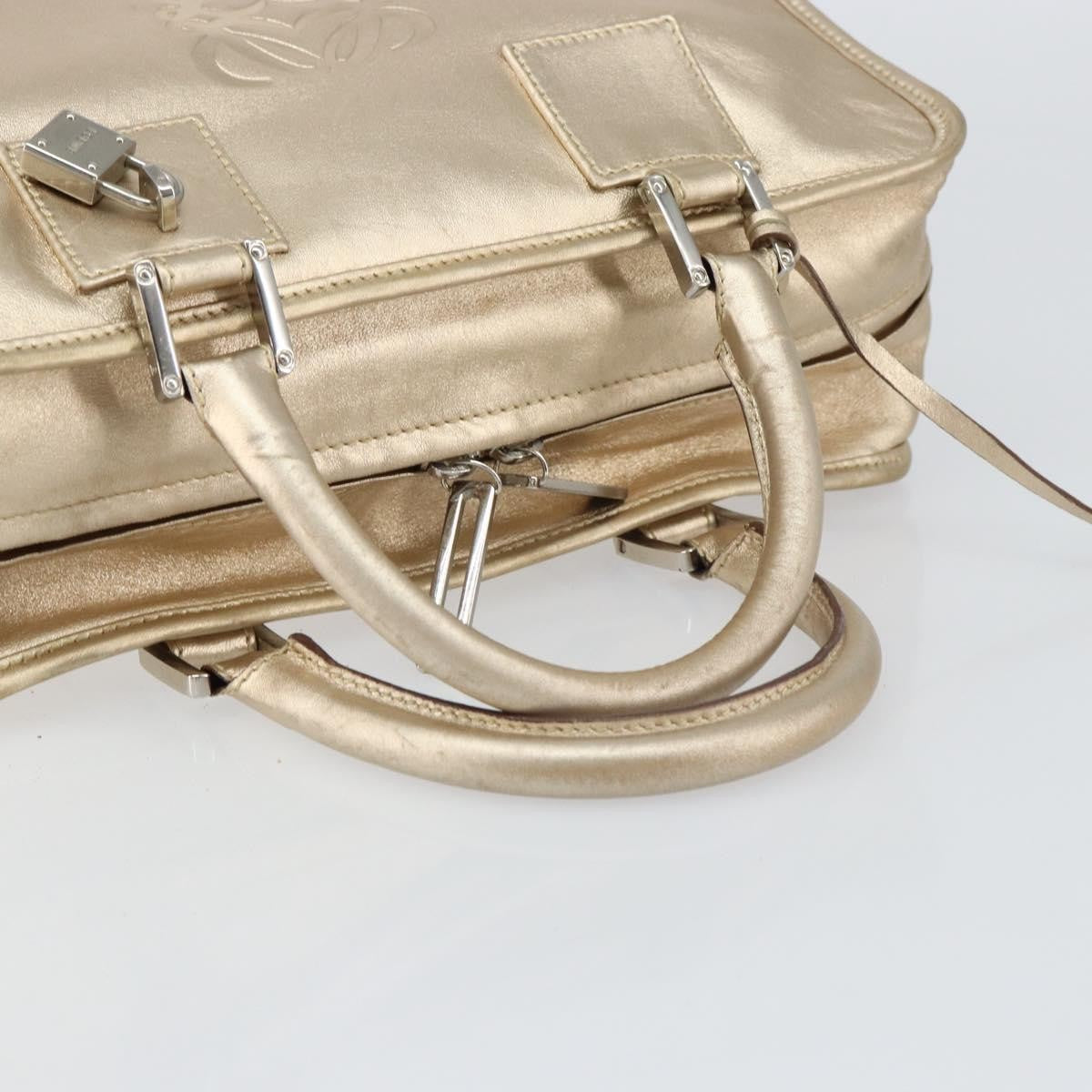 Loewe Amazona Bag Leather, GOLD, LEATHER, Handbag