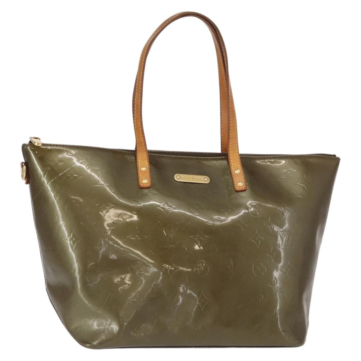 Louis Vuitton Bellevue Handbag Monogram Vernis, BROWN, PATENT_LEATHER, Tote bag
