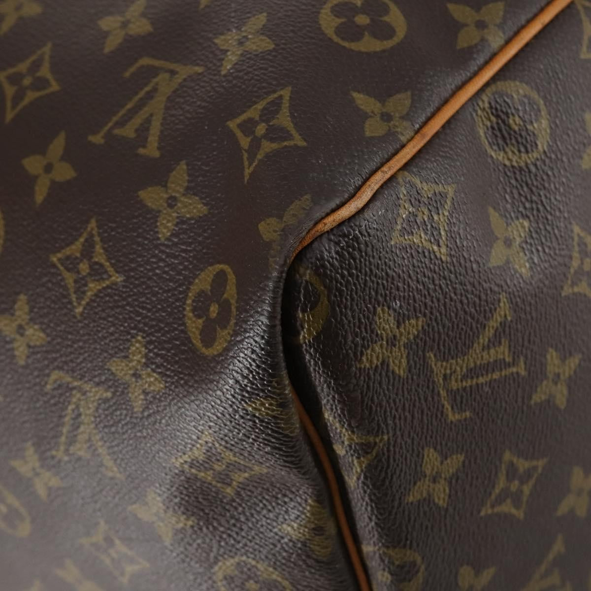 Louis Vuitton Keepall Bag Monogram Canvas, BROWN, CANVAS, Travel bag