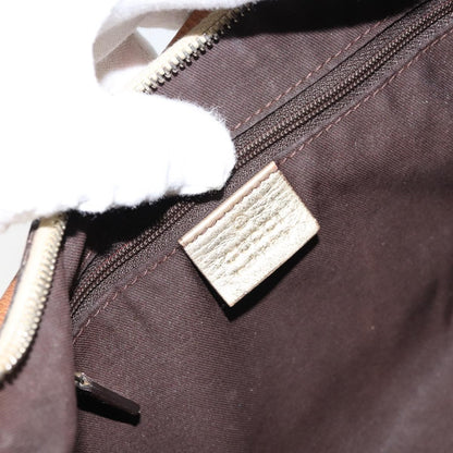 Gucci D Ring Hobo GG Canvas, BEIGE, CANVAS, Handbag