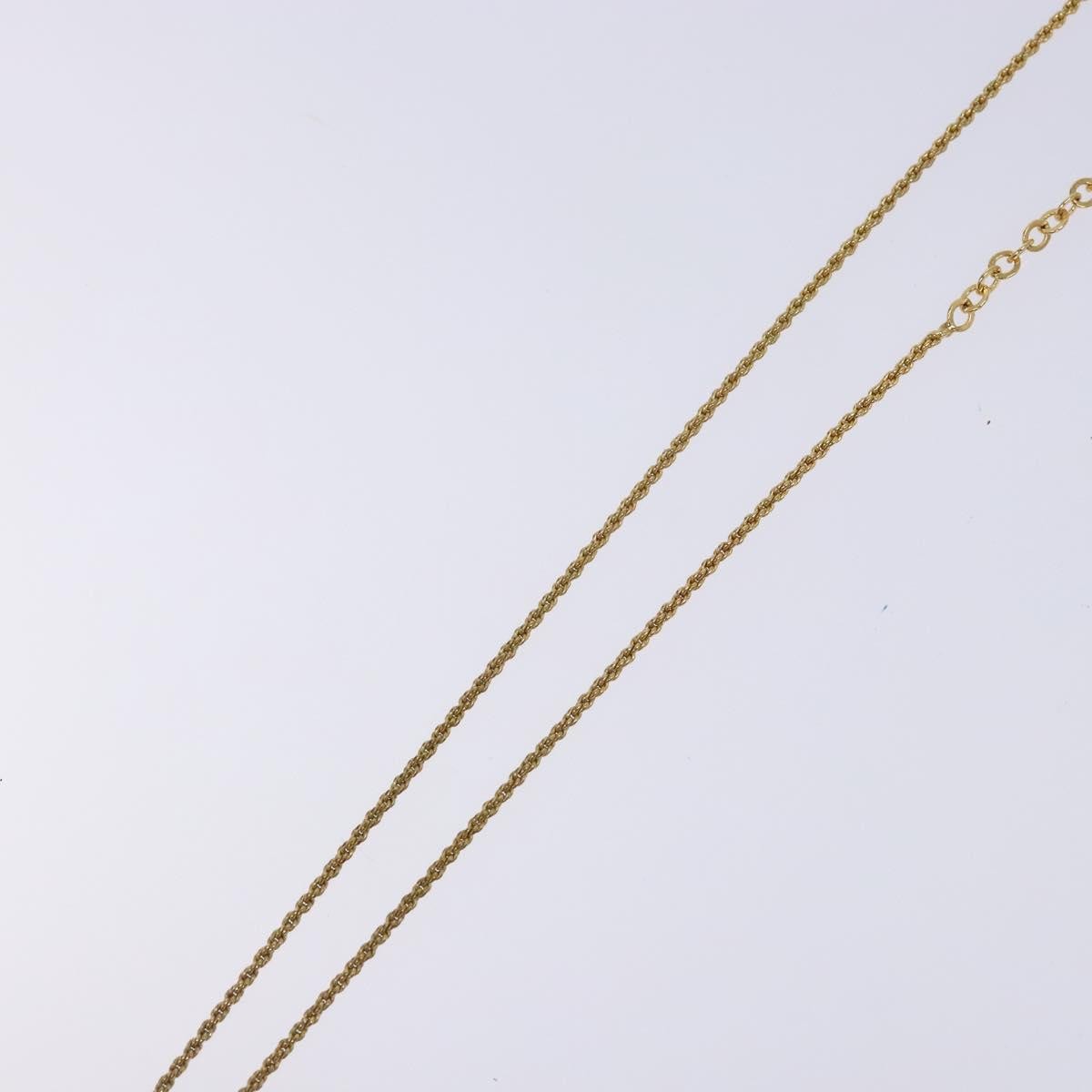 Christian Dior CD Round Pendant Necklace Metal, GOLD, METAL, Necklace