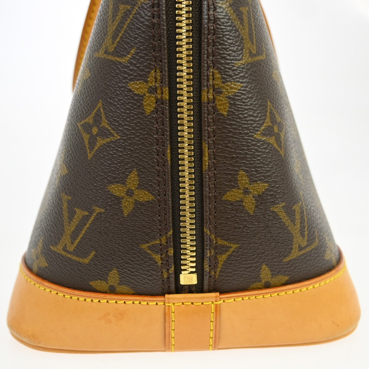 Louis Vuitton Alma Handbag Monogram Canvas, Brown, Canvas, Handbag