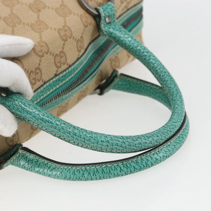 Gucci Vintage Zip Boston Bag GG Canvas, BEIGE, CANVAS, Handbag