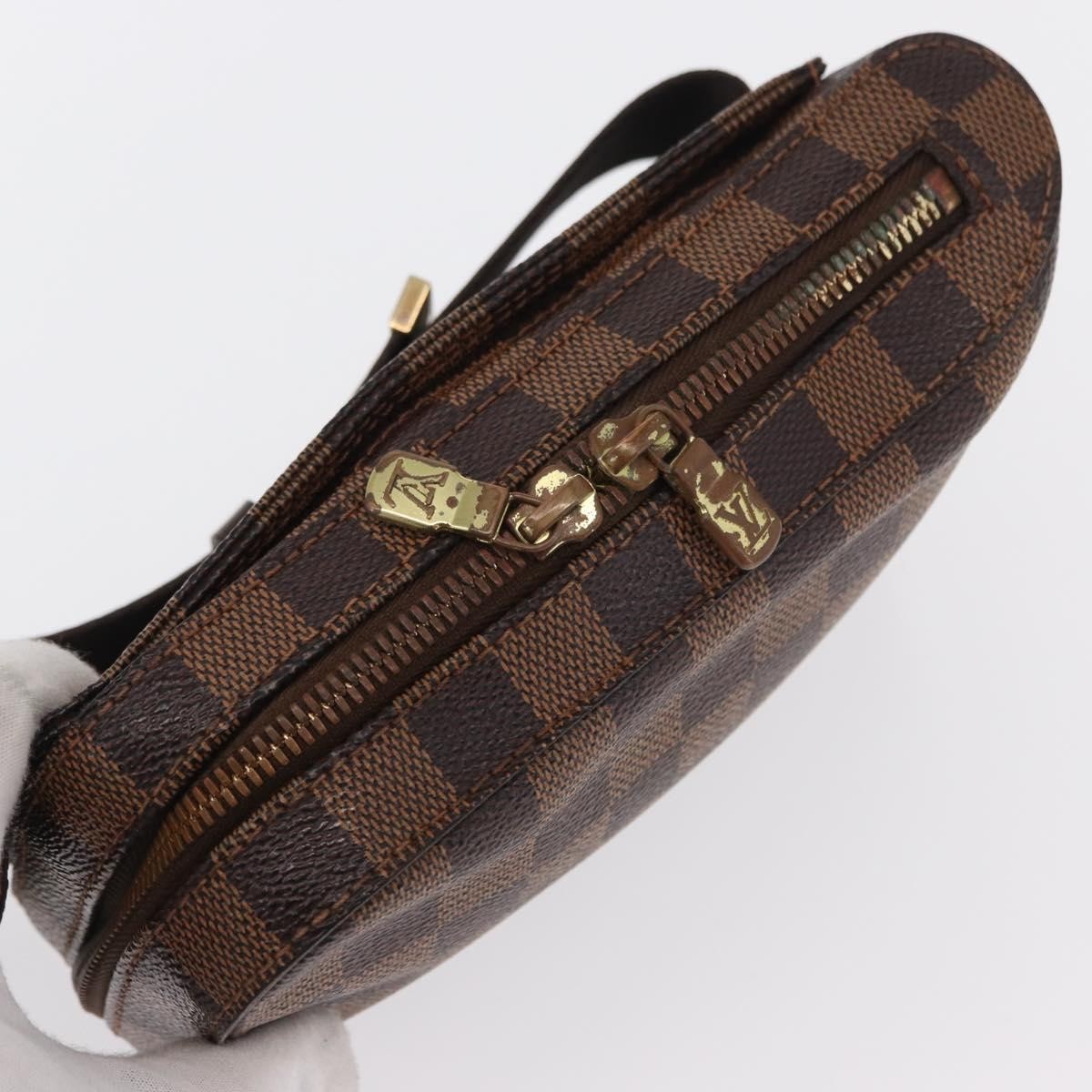 Louis Vuitton Geronimos Waist Bag Damier, Brown, Canvas, Clutch