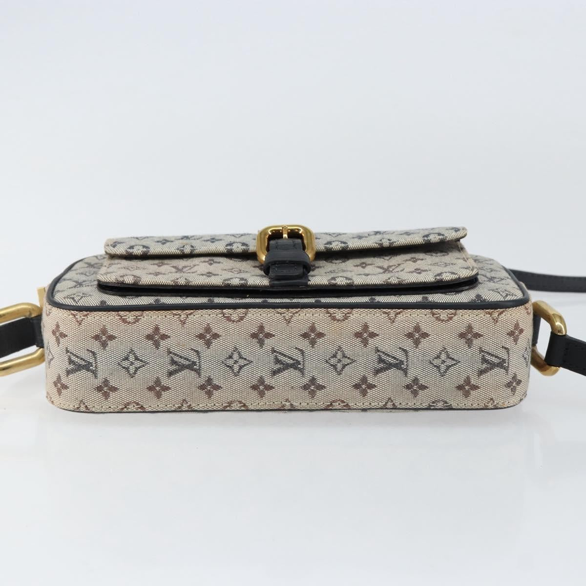 Louis Vuitton Juliette Crossbody Bag Mini Lin, BLUE, CANVAS, Shoulder bag