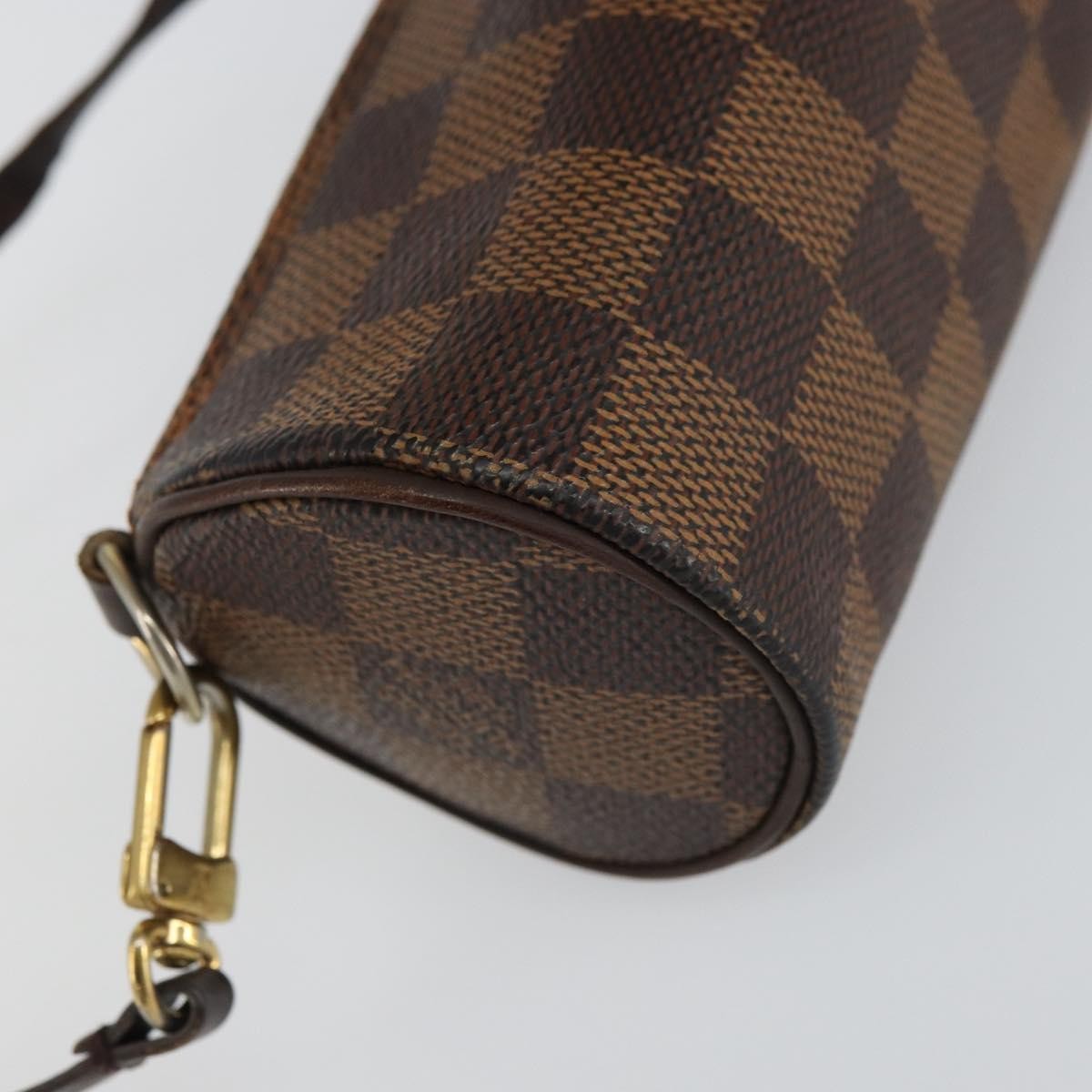 Louis Vuitton Papillon Pochette Damier, BROWN, CANVAS, Clutche & pouche