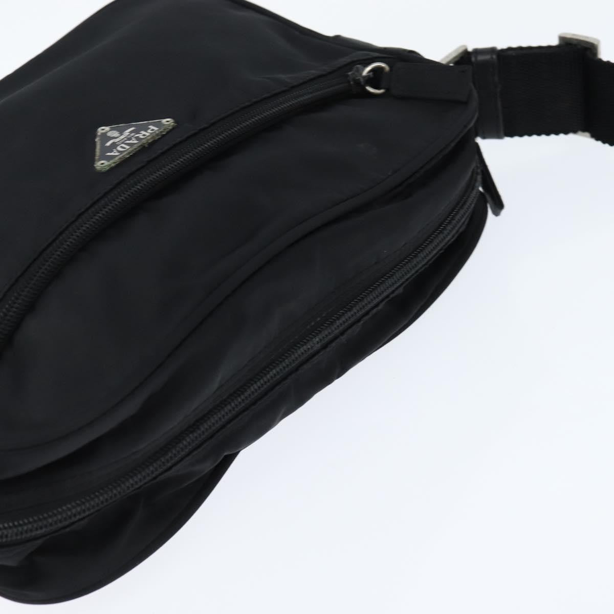 Prada Front Pocket Camera Bag Tessuto, BLACK, NYLON, Shoulder bag