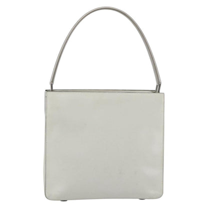 Prada Vintage Handbag Leather, WHITE, LEATHER, Handbag