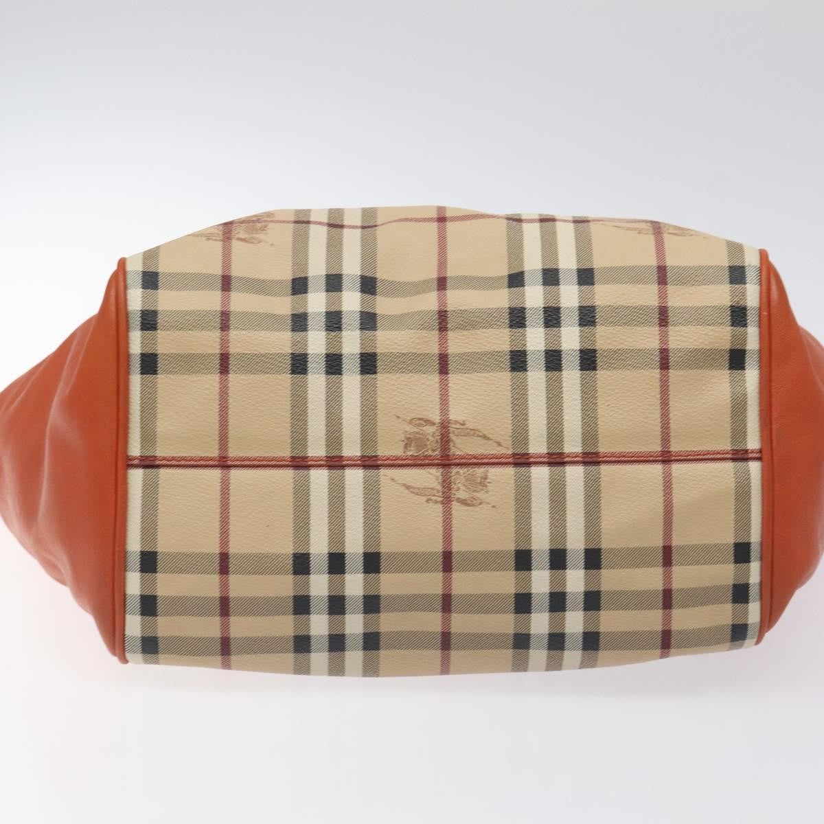 Burberry Canterbury Panels Tote Haymarket Coated Canvas and Leather, BEIGE, PVC, Tote bag