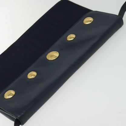 Burberry Flap Shoulder Bag Canvas, NAVY, CANVAS, Shoulder bag