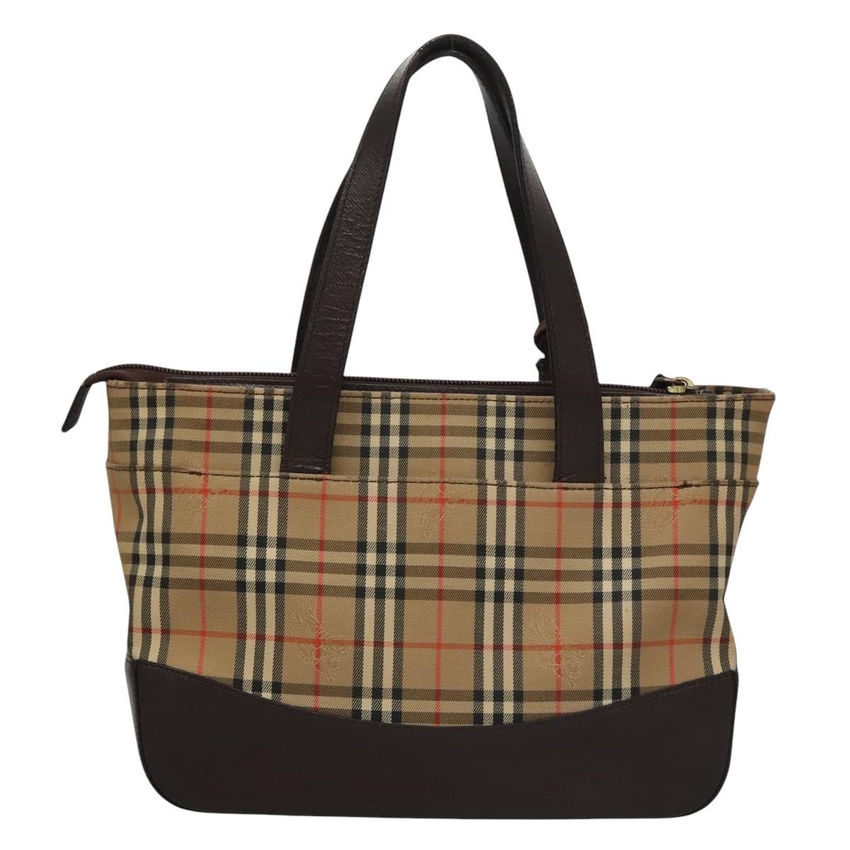 Burberry Nova Check Handbag Nova Check Canvas, BEIGE, CANVAS, Handbag