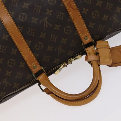 Louis Vuitton Keepall Bag Monogram Canvas, BROWN, CANVAS, Travel bag