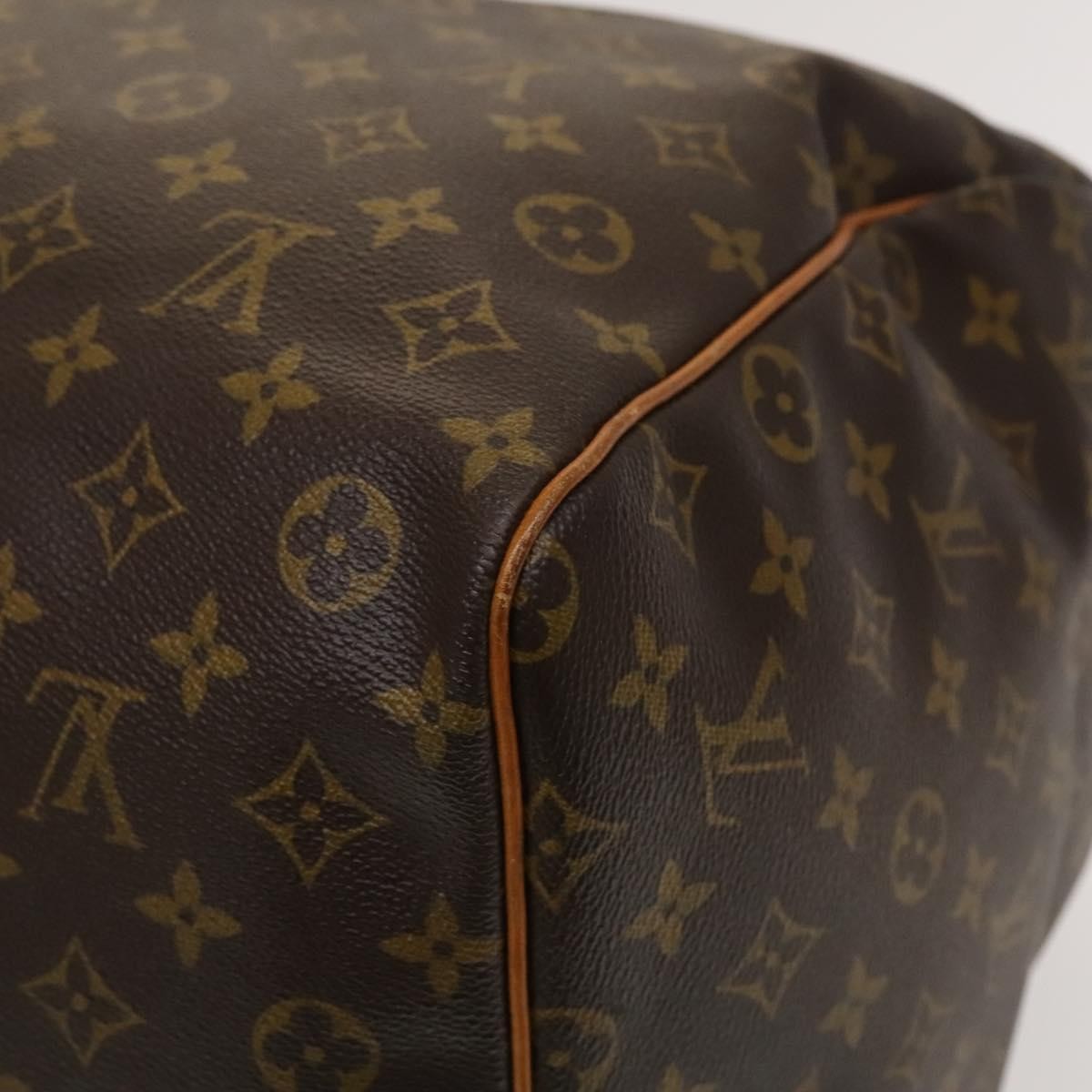 Louis Vuitton Keepall Bag Monogram Canvas, BROWN, CANVAS, Travel bag