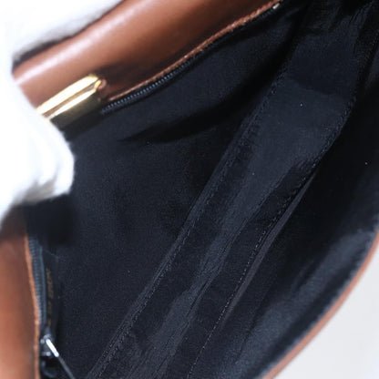 Loewe Flap Messenger Bag Leather, BROWN, LEATHER, Shoulder bag