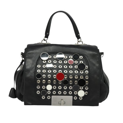 Celine Handbag Leather, BLACK, LEATHER, Handbag