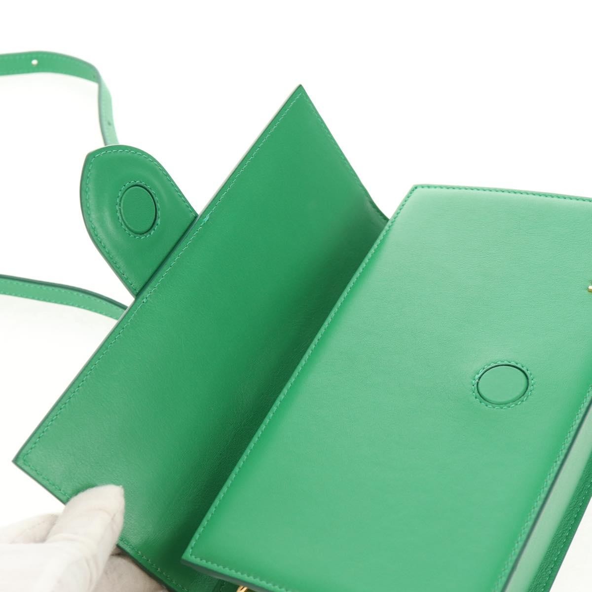 Jacquemus Le Bambinou Flap Bag Leather, GREEN, LEATHER, Handbag