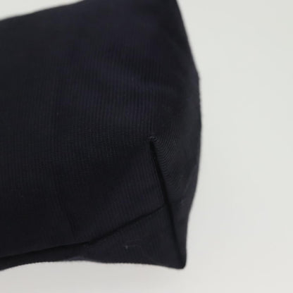 Celine Circle Logo Pouch Nylon, NAVY, CANVAS, Clutche & pouche