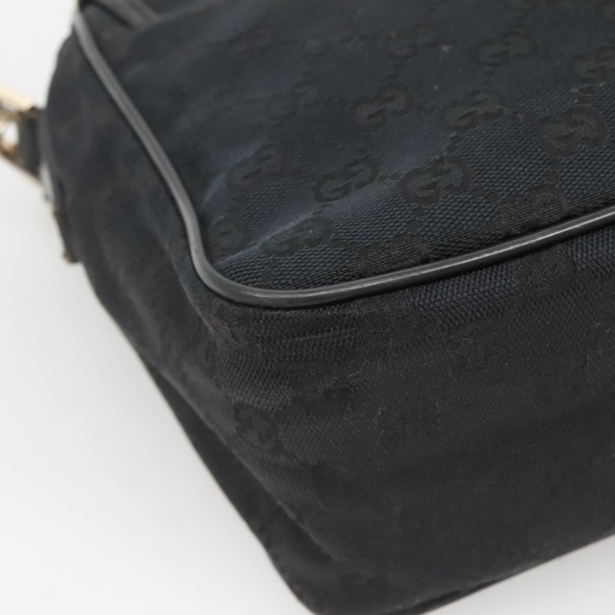 Gucci Flap Messenger Bag GG Coated Canvas, BLACK, CANVAS, Shoulder bag