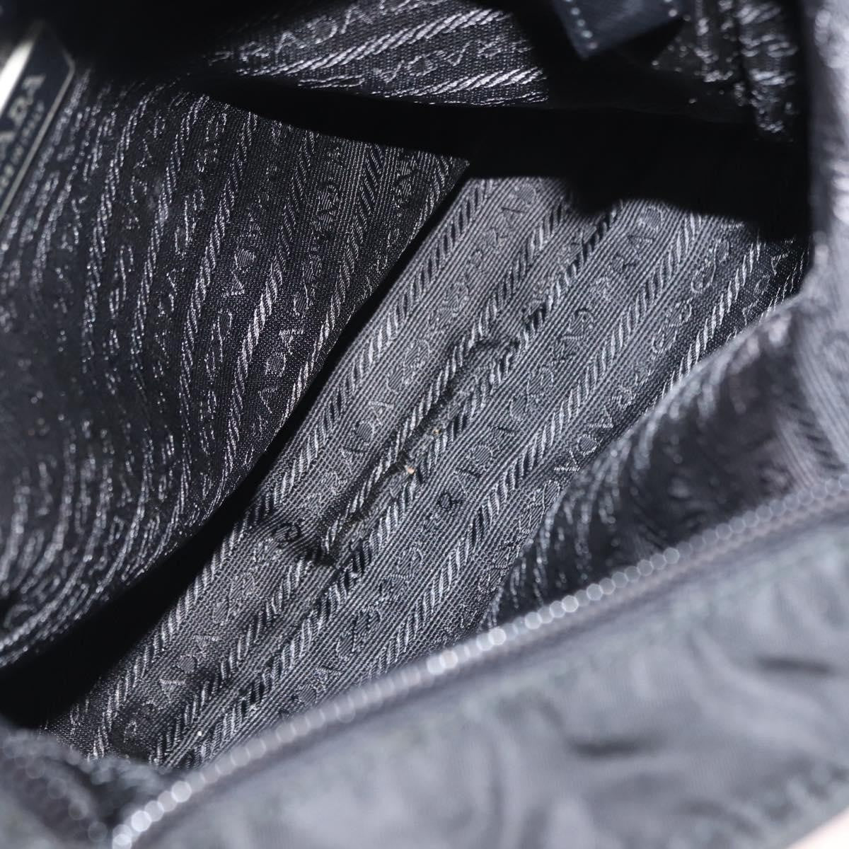 Prada Flat Messenger Bag Tessuto, BLACK, NYLON, Shoulder bag