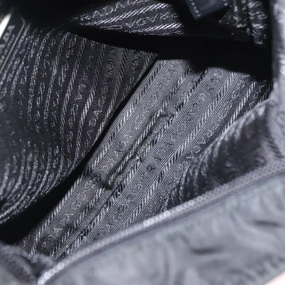 Prada Flat Messenger Bag Tessuto, BLACK, NYLON, Shoulder bag