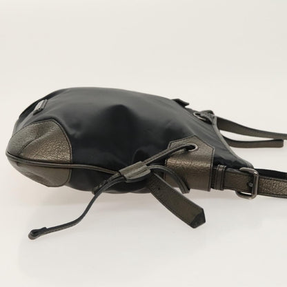 Burberry Zip Top Messenger Nylon, BLACK, NYLON, Shoulder bag