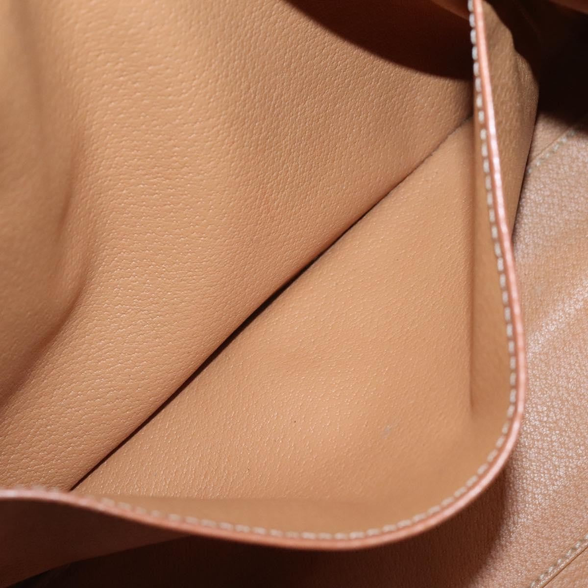 Celine Macadam Handbag Macadam with leather, BROWN, CANVAS, Handbag