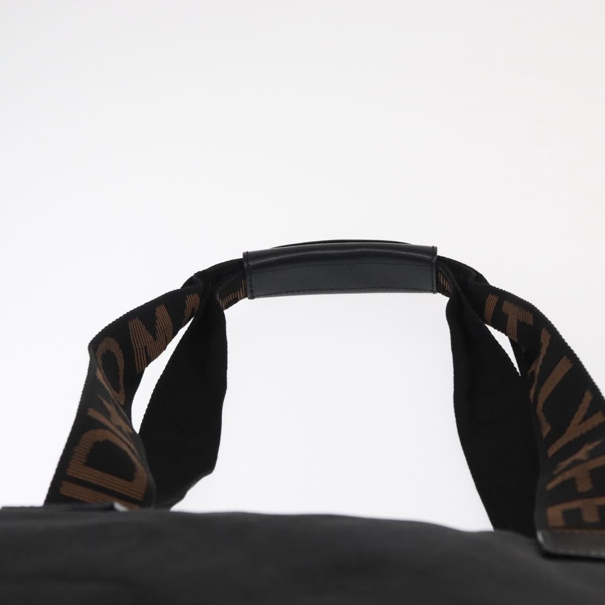 Fendi Vintage Convertible Logo Weekender Nylon, BLACK, NYLON, Tote bag