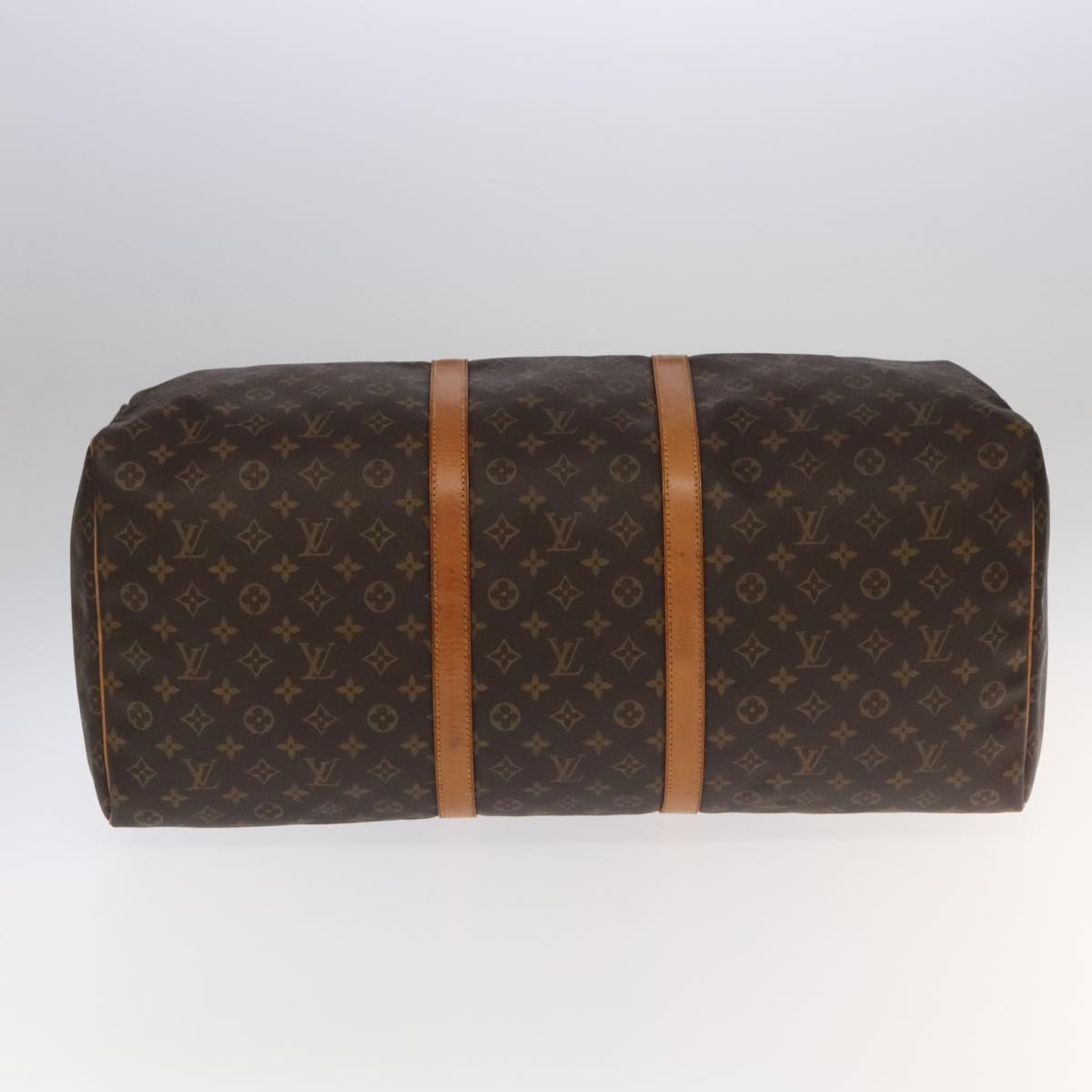 Louis Vuitton Keepall Bag Monogram Canvas, BROWN, CANVAS, Travel bag