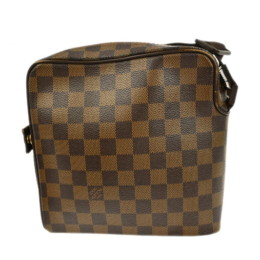 Louis Vuitton Olav Handbag Damier, BROWN, CANVAS, Shoulder bag