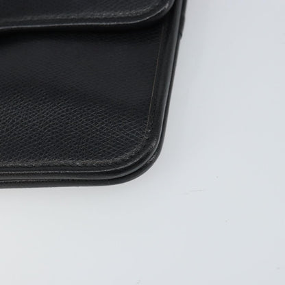 Christian Dior Vintage CD Chain Flap Shoulder Bag Leather, BLACK, LEATHER, Shoulder bag