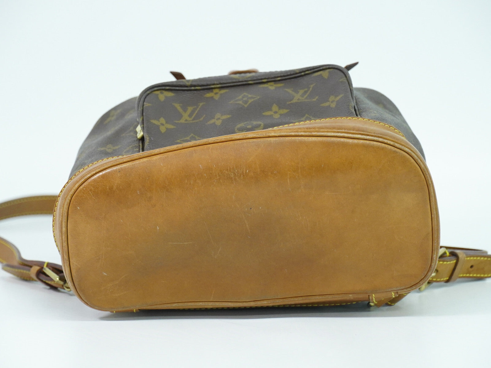 Louis Vuitton Vintage Montsouris Backpack Monogram Canvas, BROWN, CANVAS, Backpack