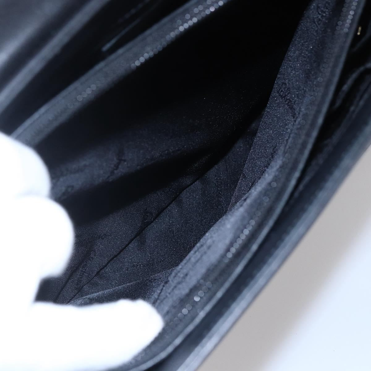 Salvatore Ferragamo Gancini handbag Leather, BLACK, LEATHER, Handbag