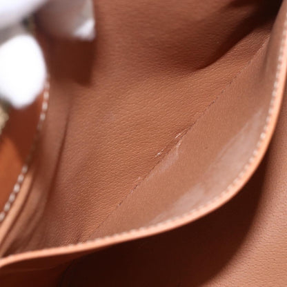 Celine Vintage Macadam Handbag Canvas and Leather, BROWN, CANVAS, Handbag