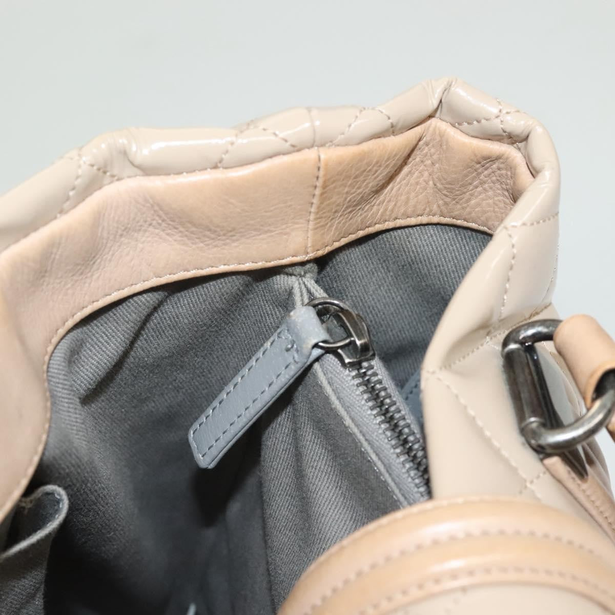 Chanel Quilted Boy Tote Quilted Aged Glazed Aged Calfskin, BEIGE, PATENT_LEATHER, Tote bag