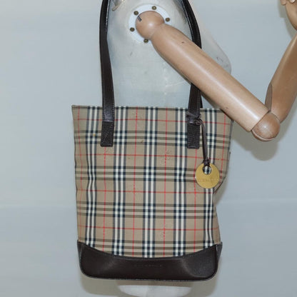 Burberry Nova Check Tote canvas check pattern, BEIGE, CANVAS, Tote bag