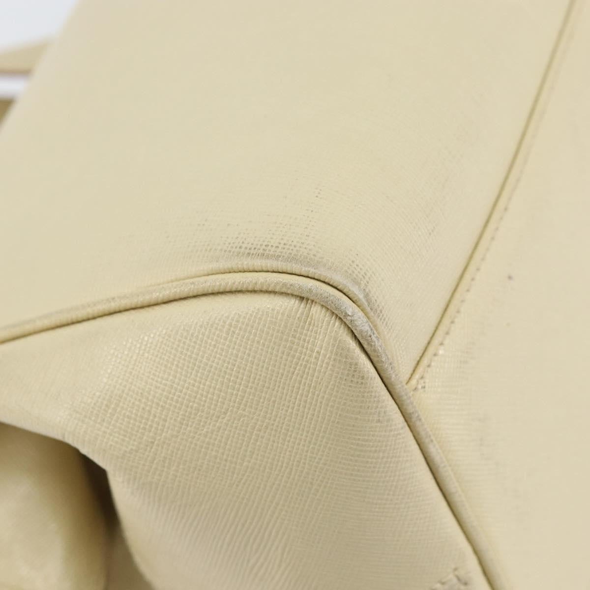 Prada Vintage Handbag Leather, BEIGE, LEATHER, Handbag