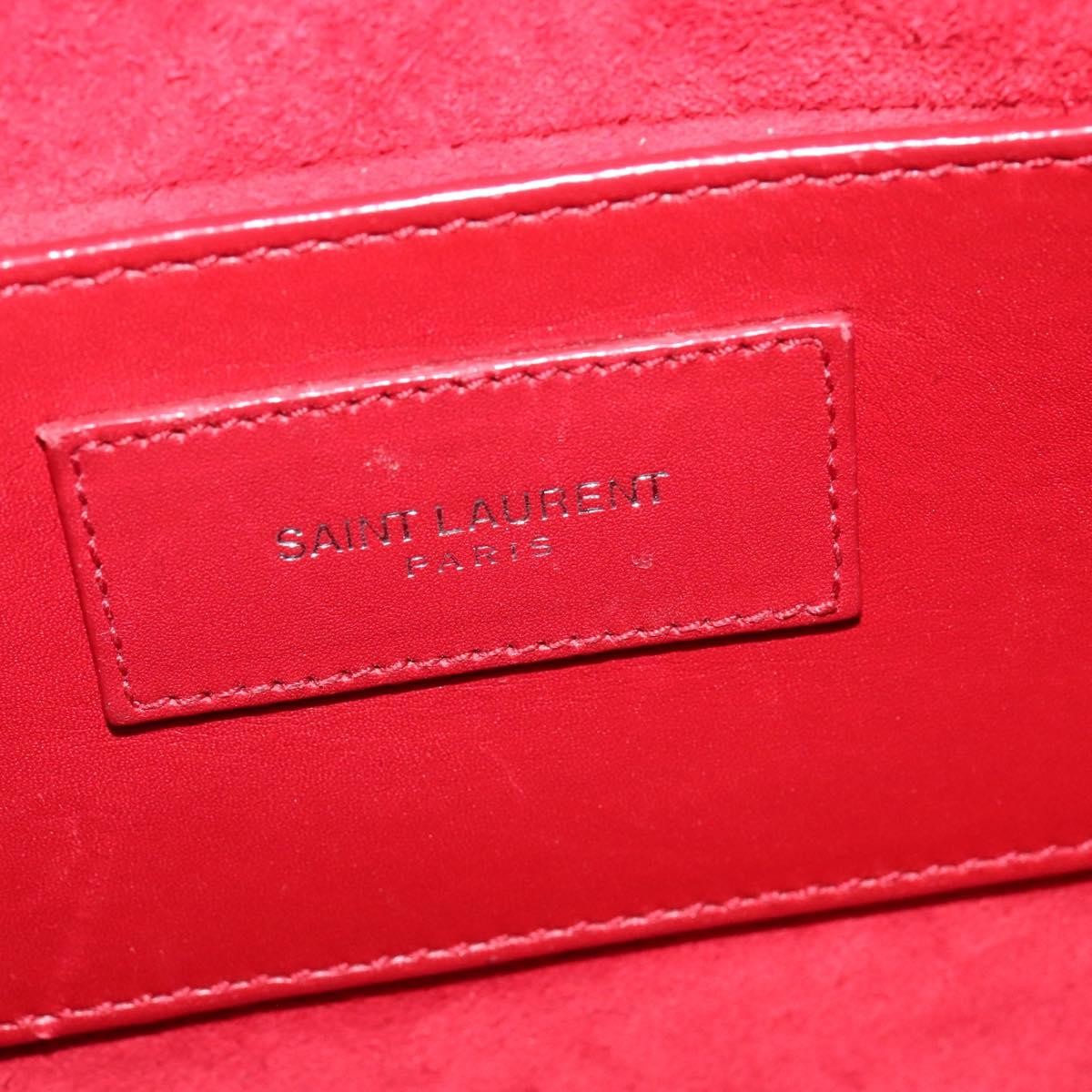 Saint Laurent Classic Baby Duffle Bag Leather, RED, LEATHER, Travel bag