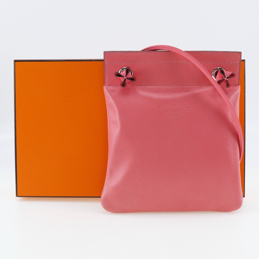 Hermes Aline Bag Calfskin, PINK, LEATHER, Shoulder bag
