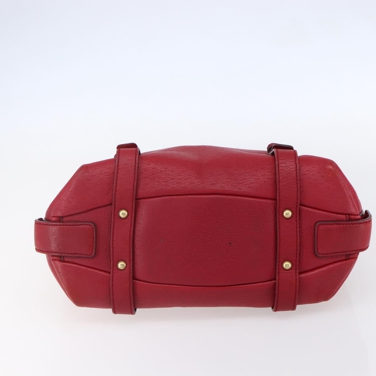 Salvatore Ferragamo Vintage Handbag Leather, RED, LEATHER, Handbag