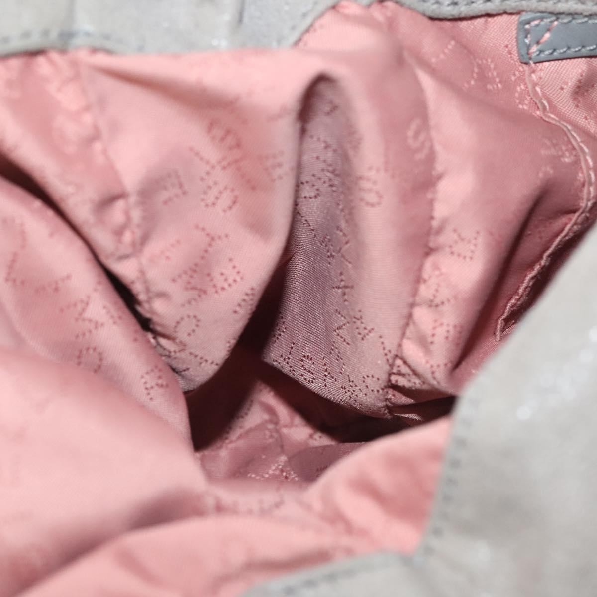 Stella McCartney Falabella Fold Over Crossbody Bag Suede, GRAY, SUEDE, Crossbody bag