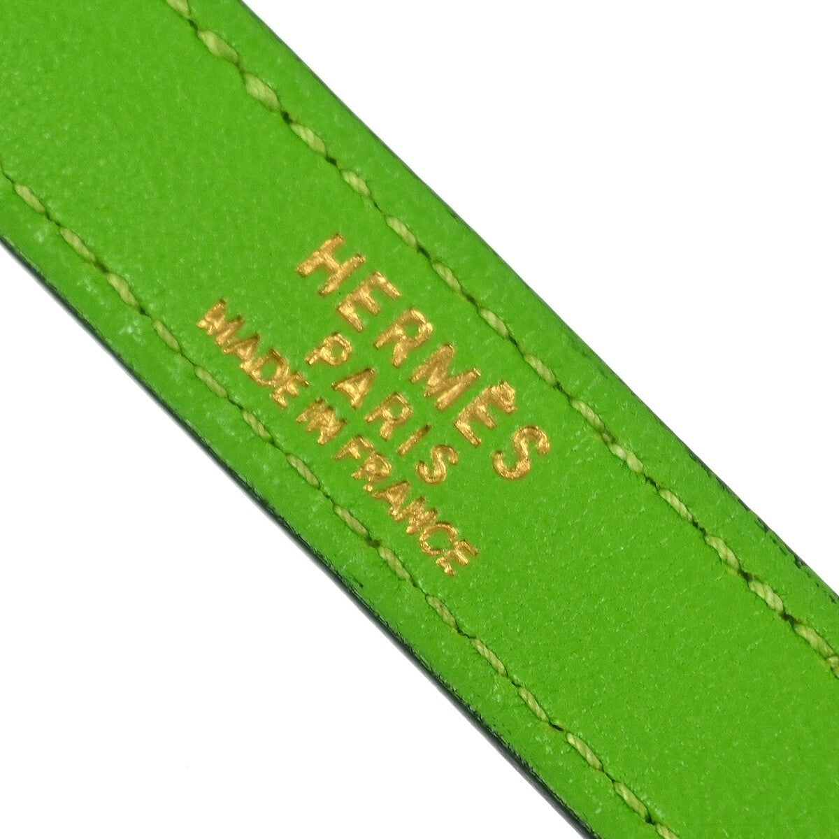 Hermes Kelly Shoulder Strap Leather, GREEN, LEATHER, Straps