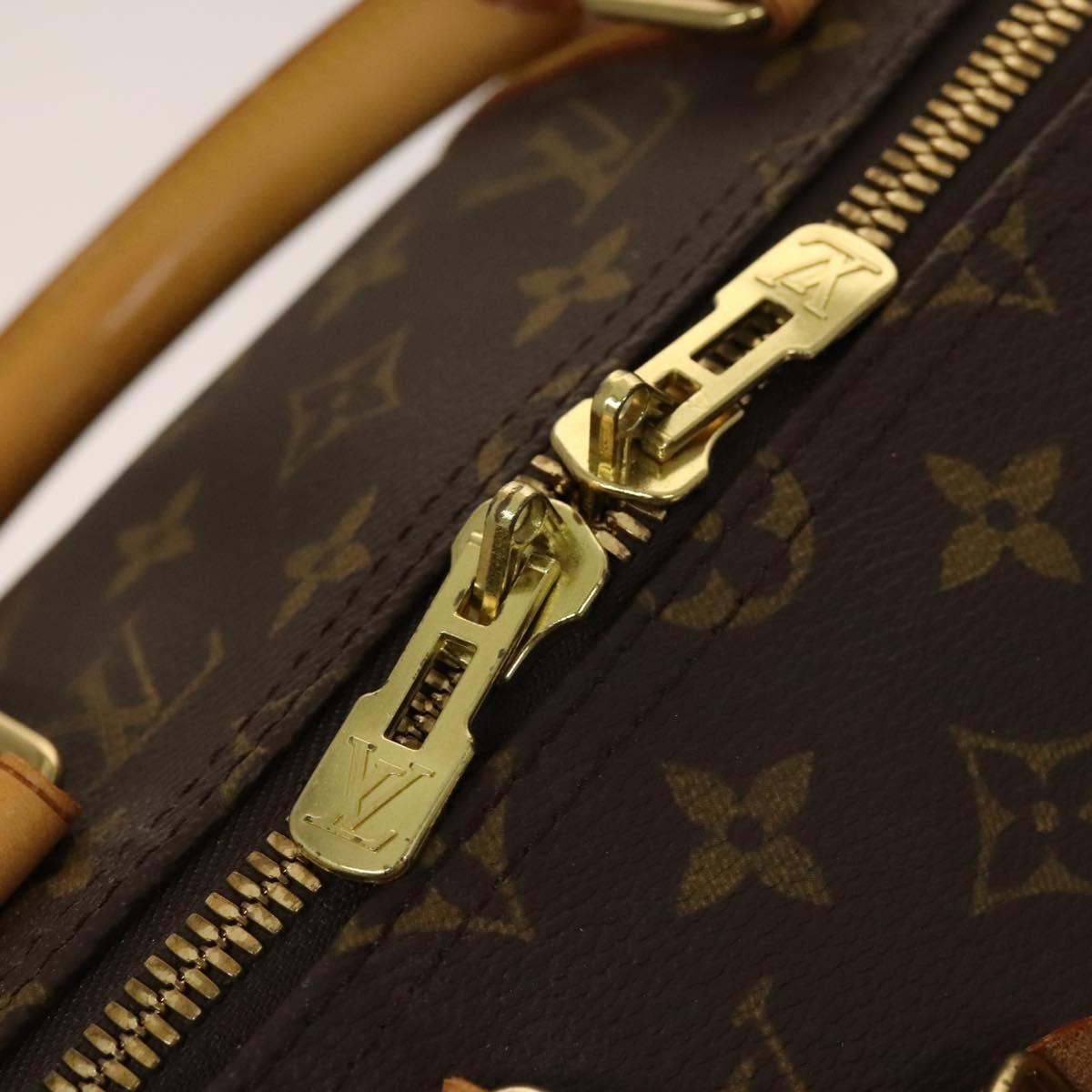 Louis Vuitton Keepall Bag Monogram Canvas, BROWN, CANVAS, Travel bag