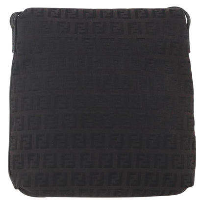 Fendi Vintage Flap Crossbody Bag Zucchino Canvas, BROWN, CANVAS, Shoulder bag