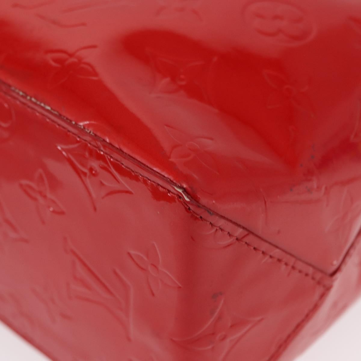 Louis Vuitton Reade Handbag Monogram Vernis, RED, PATENT_LEATHER, Handbag